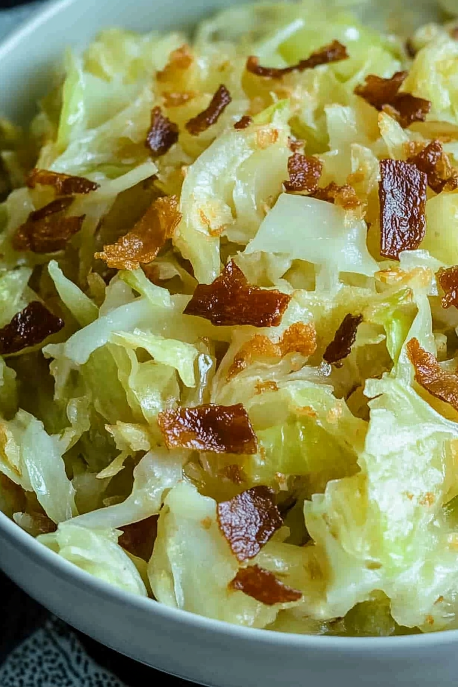 Savor the Flavor of Classic Southern Fried Cabbage Final Dish Presentation