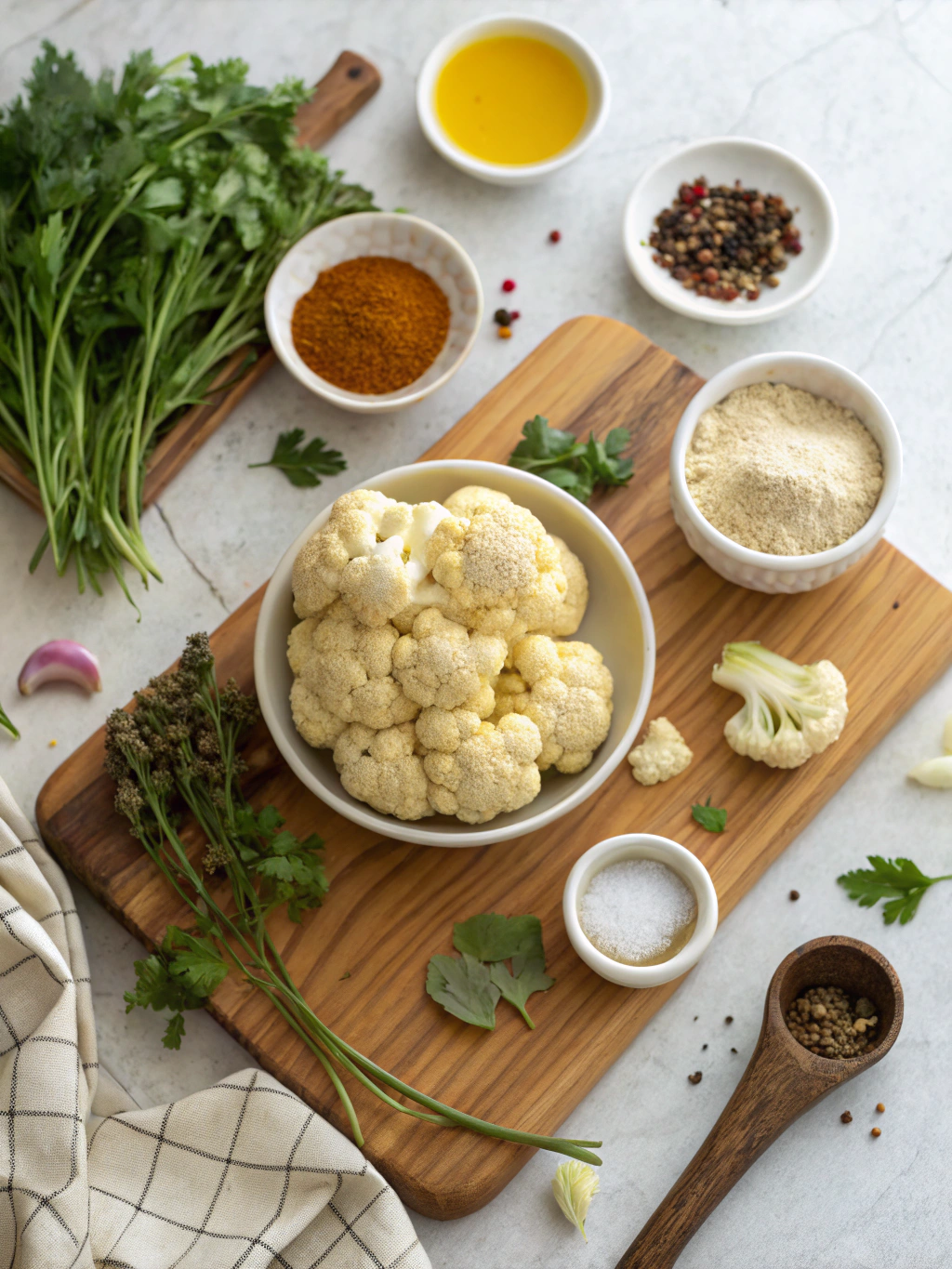 Savory Roasted Cauliflower Recipe ingredients