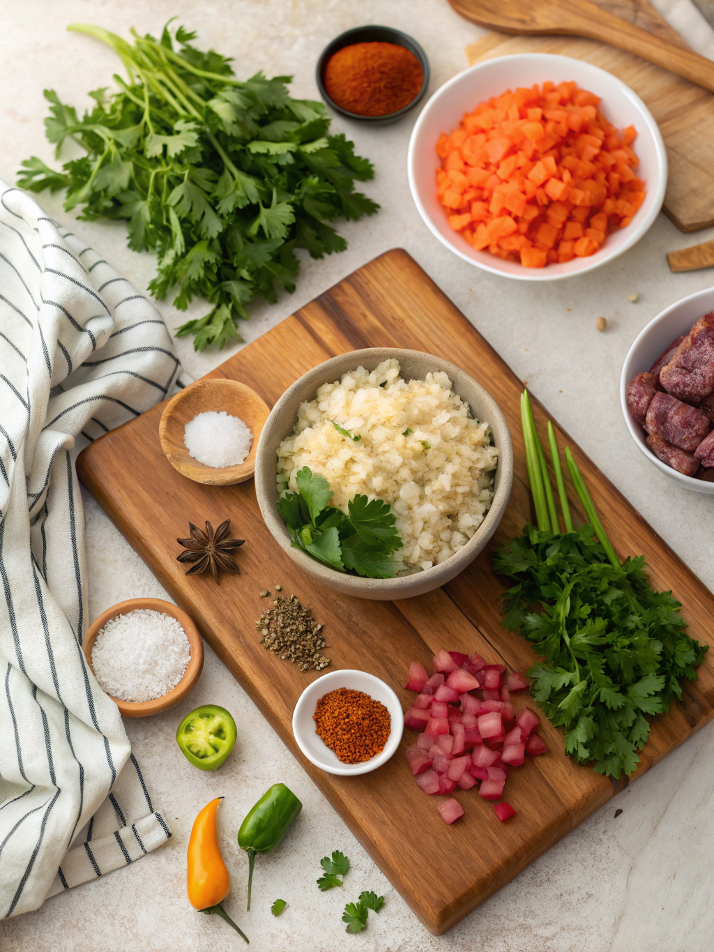 Scrumptious Homemade Dirty Rice Recipe ingredients