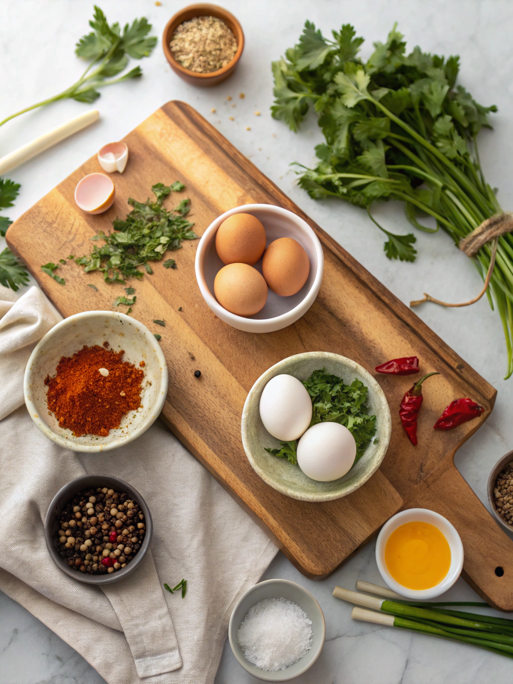 Simple Oven-Baked Eggs Recipe ingredients