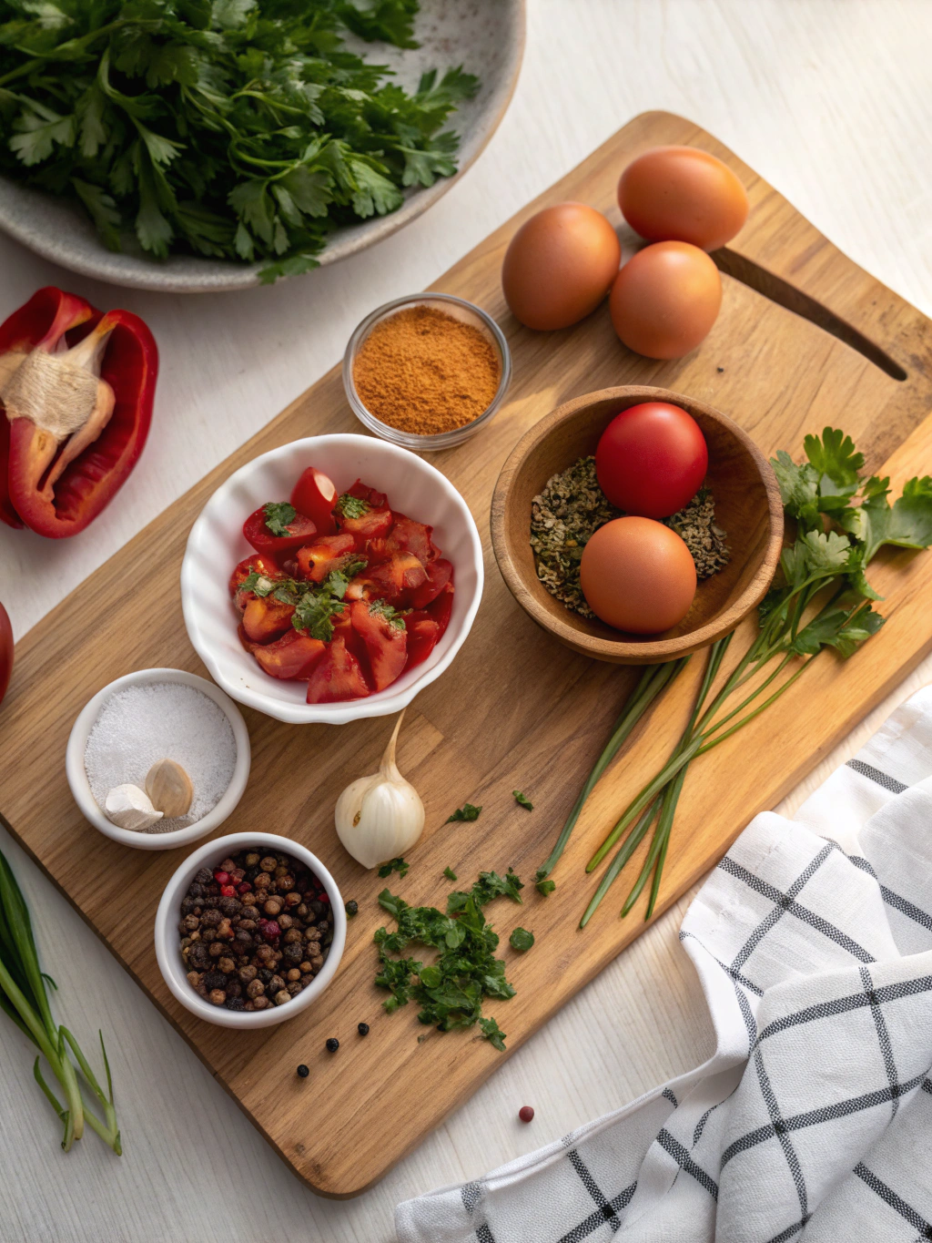 Simple Shakshuka Recipe for a Delicious One-Pan Meal ingredients