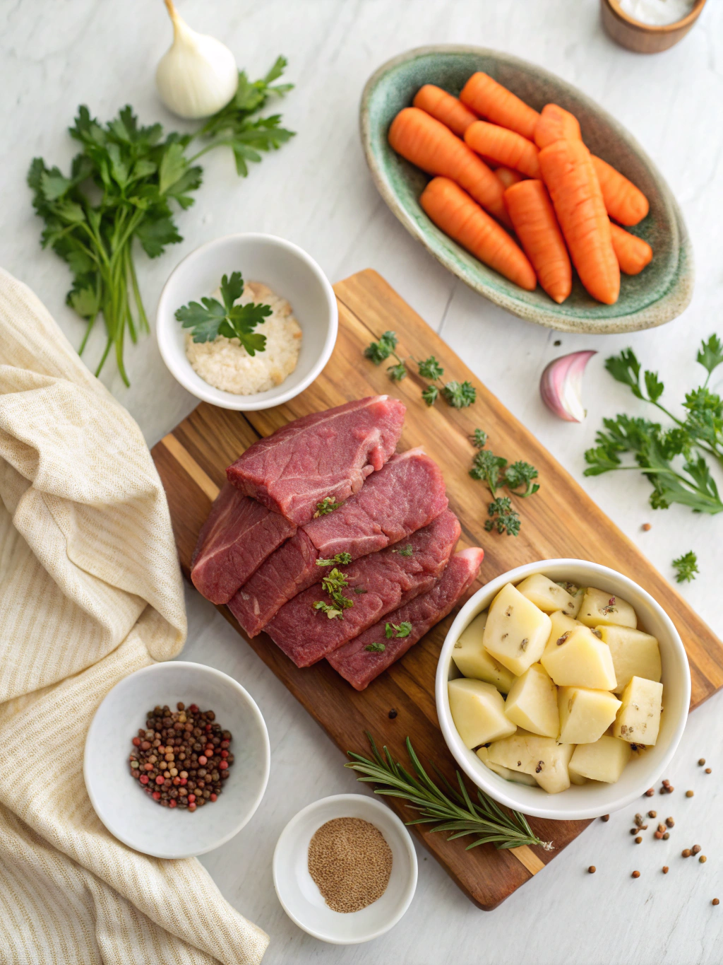 Slow Cooker Corned Beef Recipe ingredients