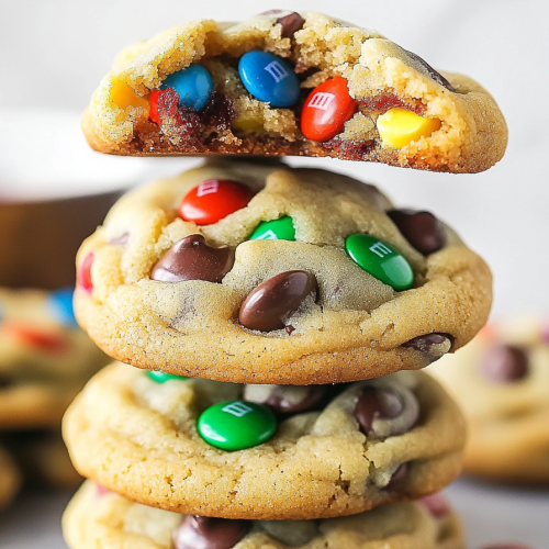 Soft Baked M&M Cookies Recipe