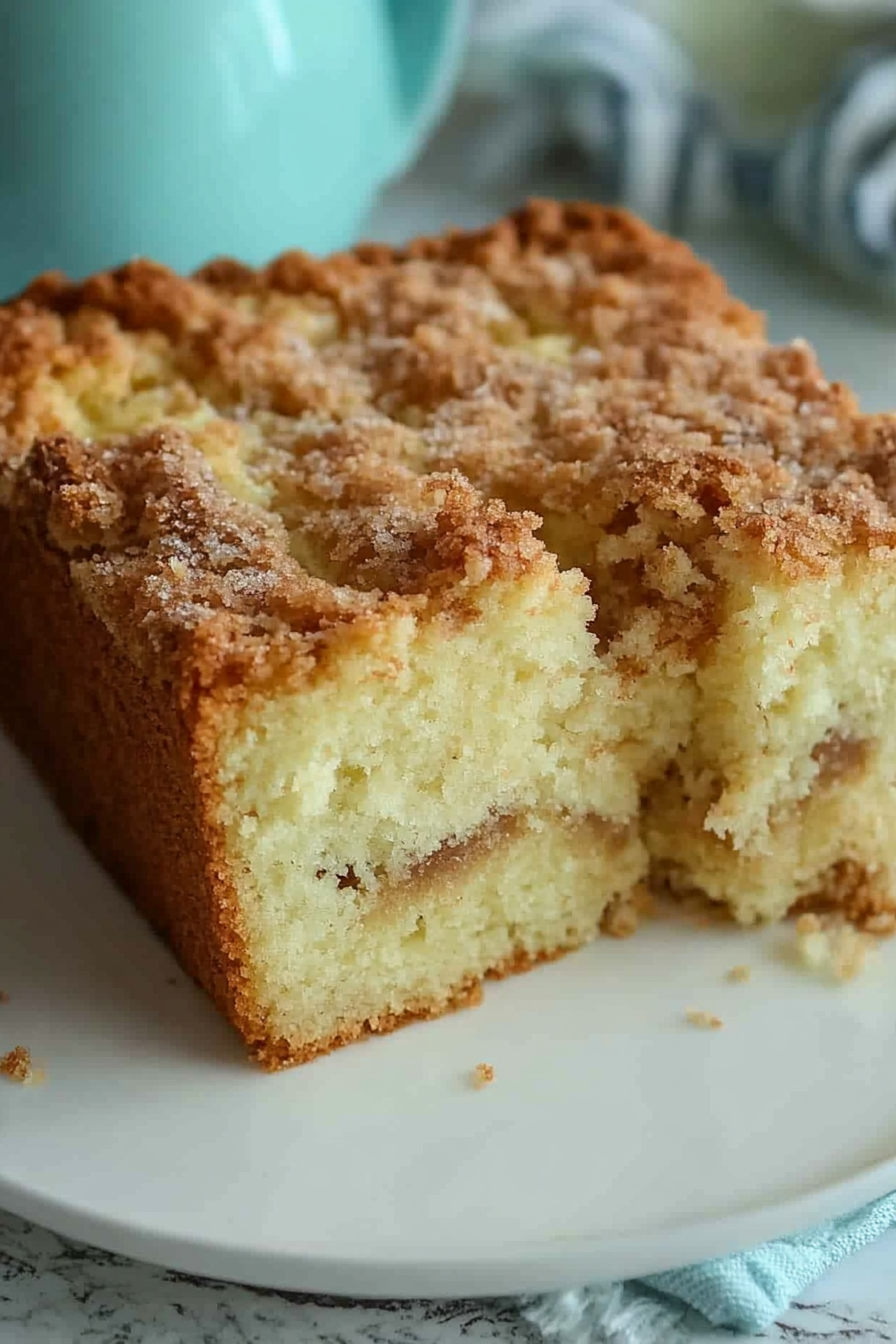 Sour Cream Coffee Cake Recipe  Final Dish Presentation