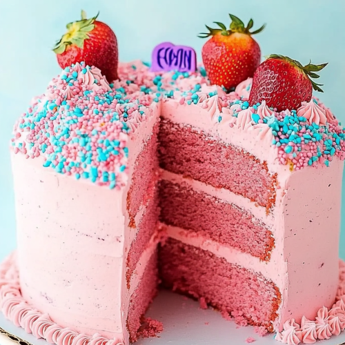 Strawberry Layer Cake Recipe