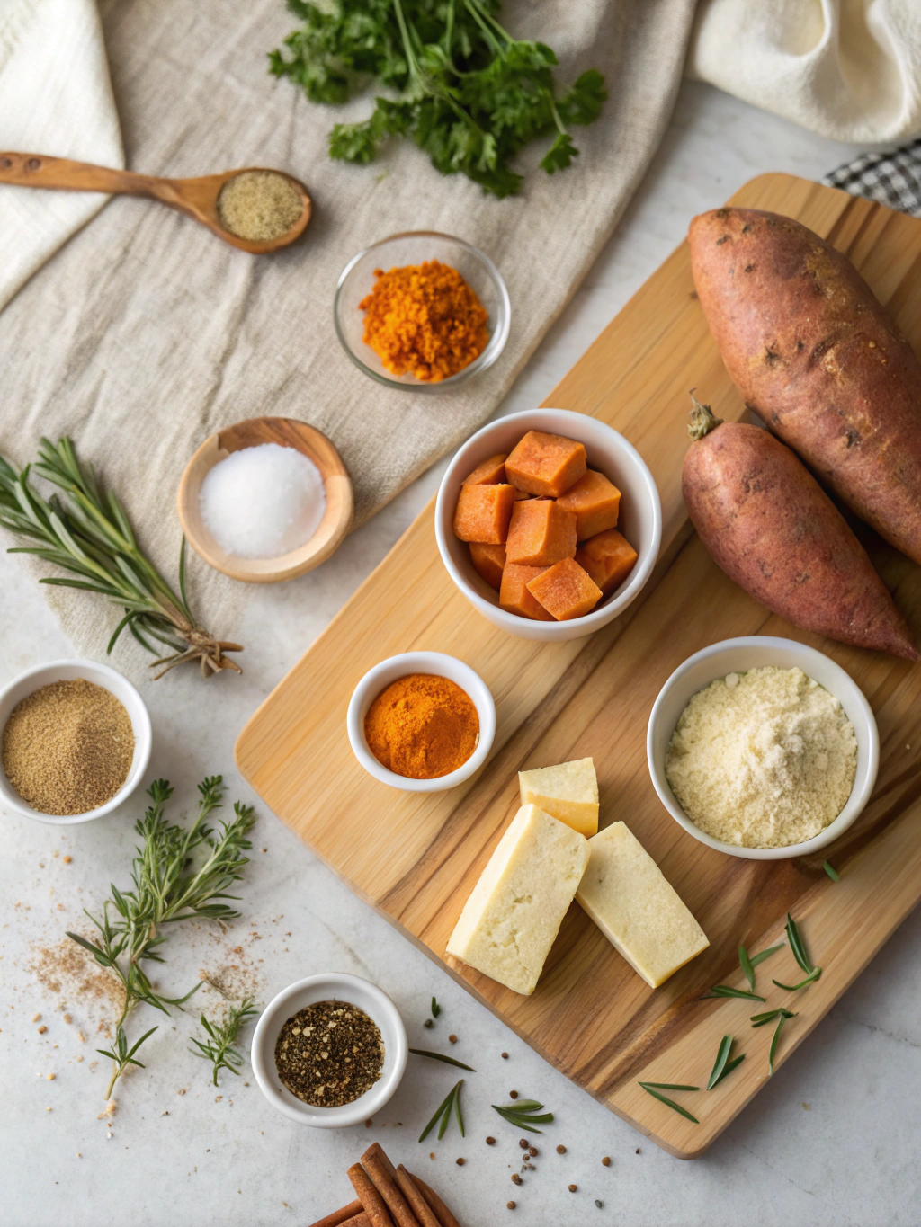 Sweet Potato Cornbread Recipe ingredients
