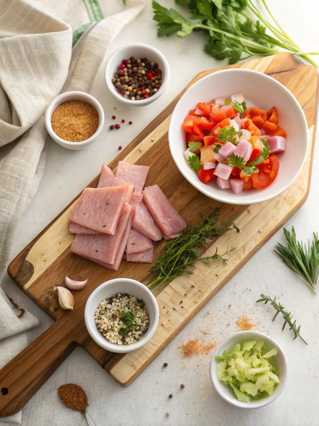 Sweet and Smoky Ham Salad Recipe ingredients