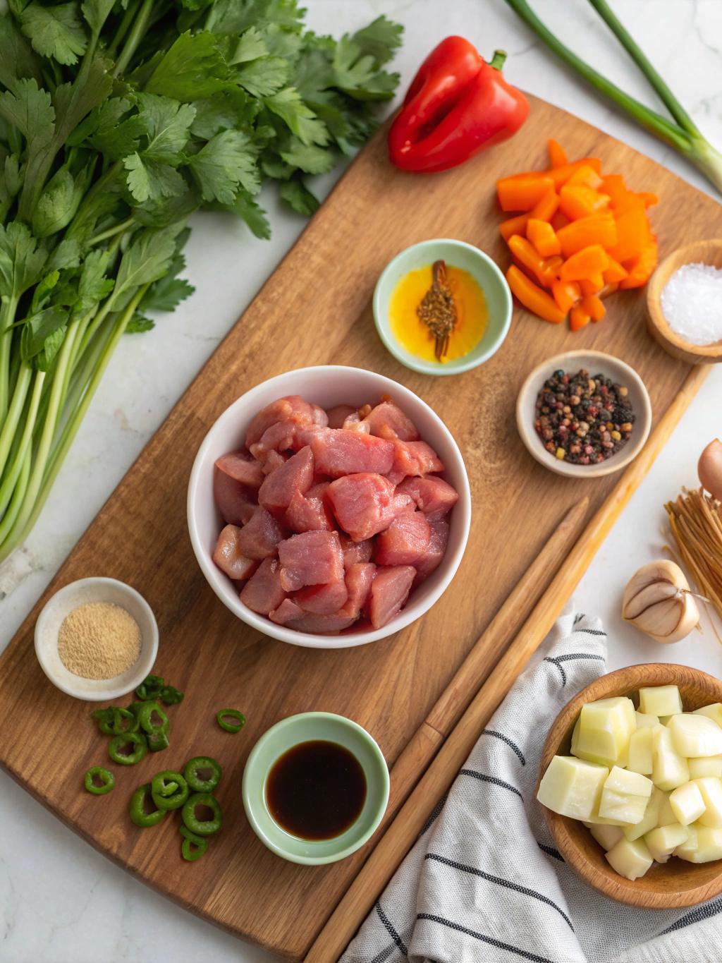 Sweet and Sour Pork Recipe ingredients
