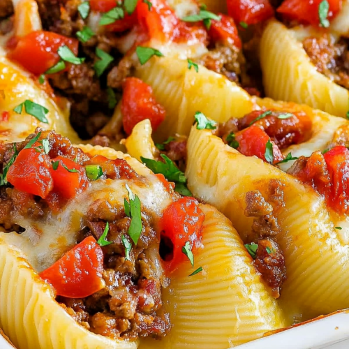 Taco Stuffed Pasta Shells Recipe