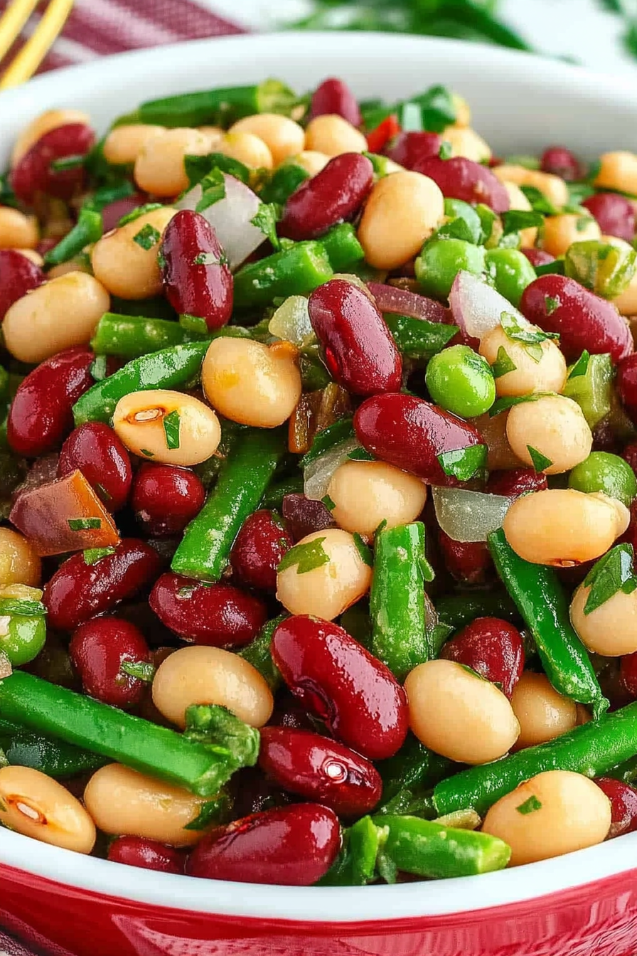 Three-Bean Salad Recipe Final Dish Presentation
