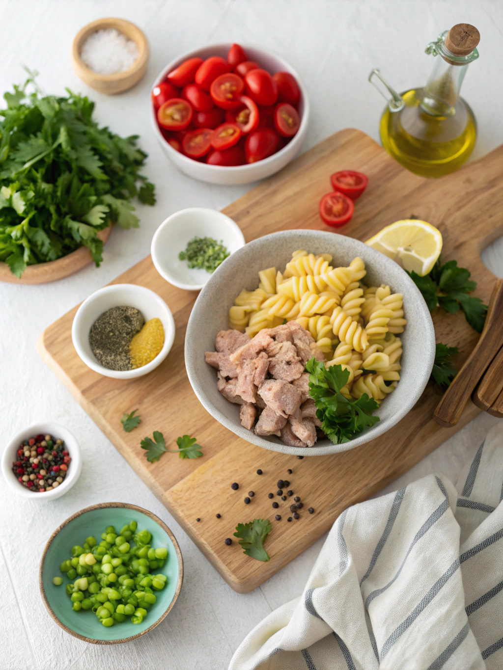 Tuna Pasta Salad Recipe ingredients