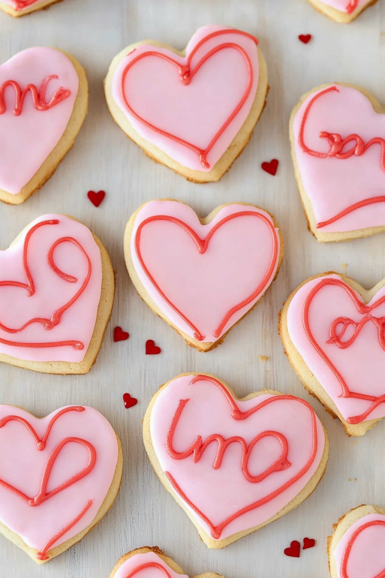 Valentine's Day Heart Cutout Cookies Recipe