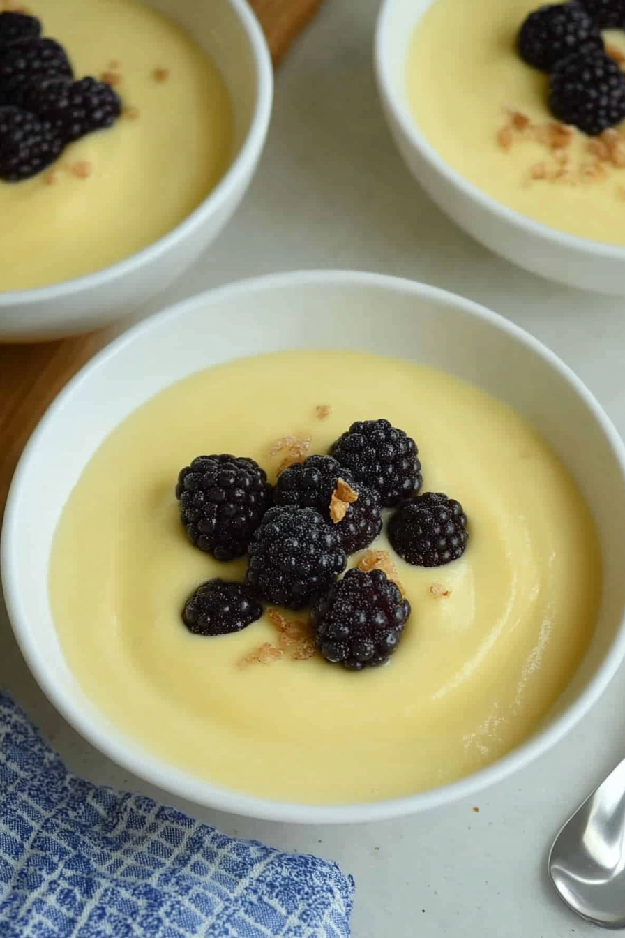 Vanilla Custard Recipe Final Dish Presentation