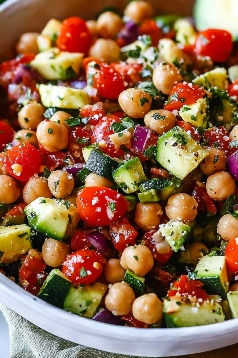 Zucchini, Chickpea, and Avocado Salad Recipe