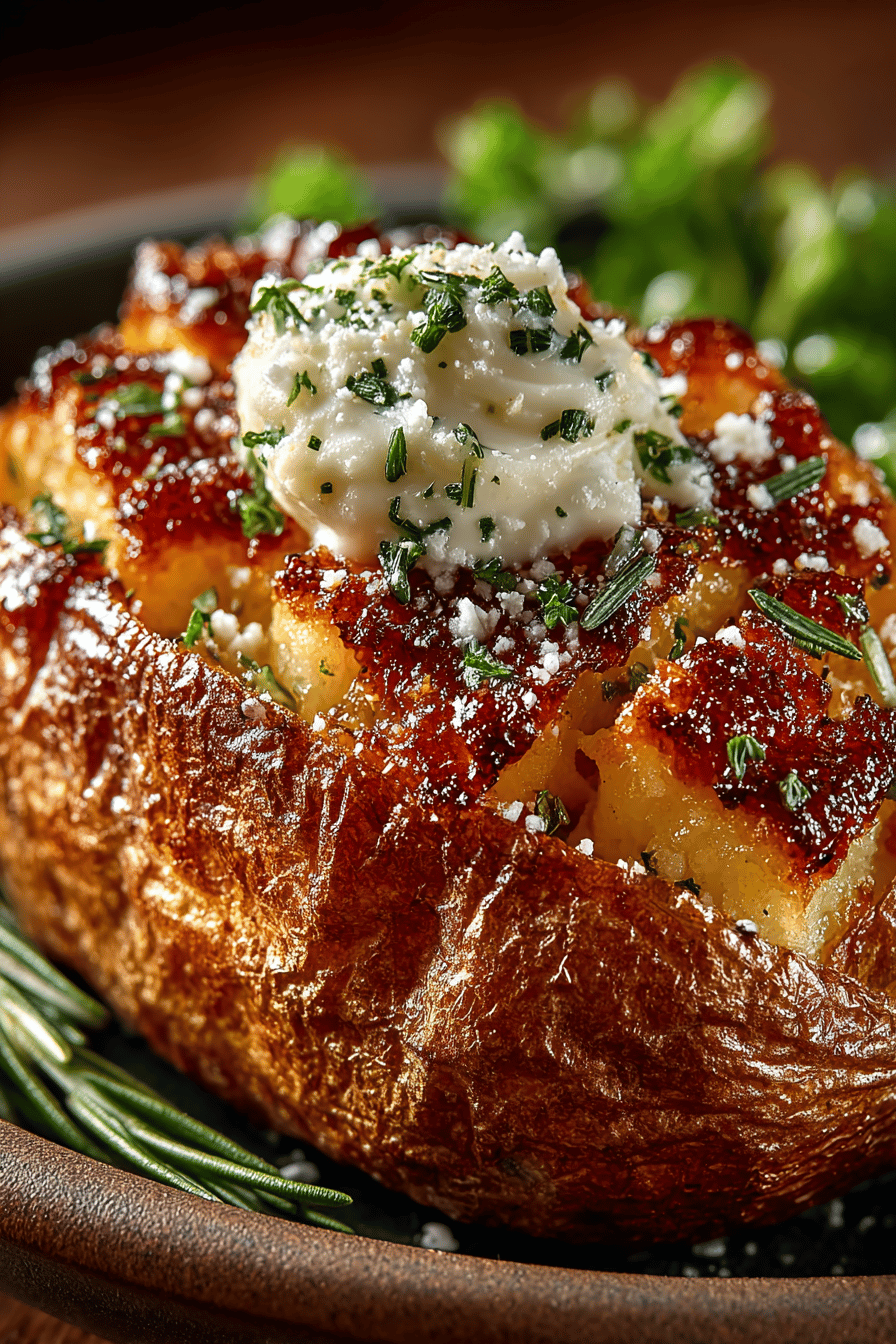 Air Fryer Baked Potato A Crispy-Skinned Delight Recipe ingredients organized and measured on kitchen counter