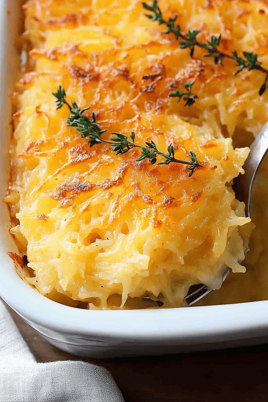 Bake This Perfect Copycat Cracker Barrel Hashbrown Casserole