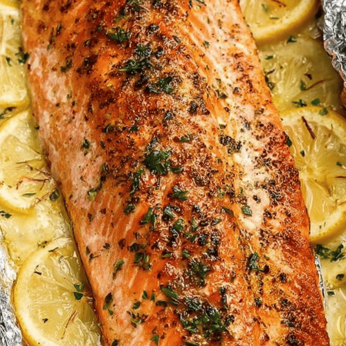 Baked Salmon Wrapped in Foil Recipe