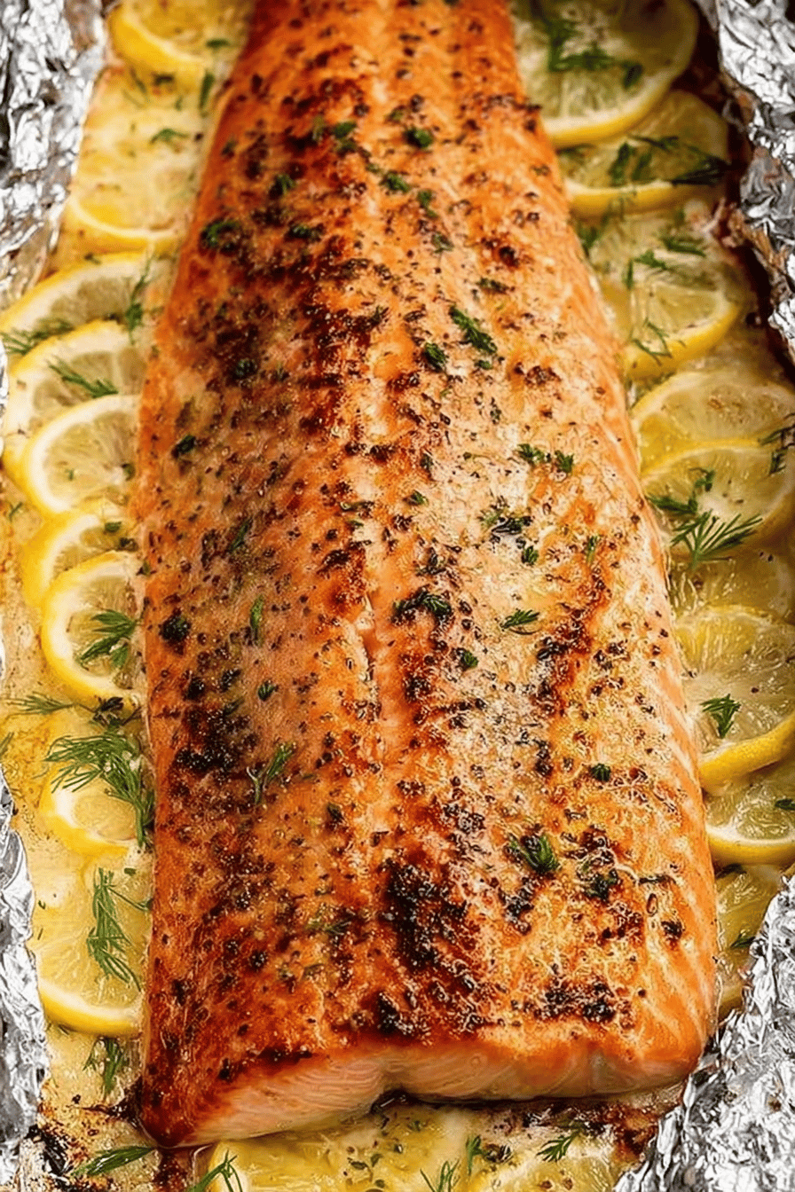Baked Salmon Wrapped in Foil Recipe