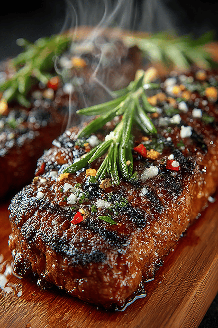 Bavette Steak Recipe | Delicious and Juicy Grilling Instructions ingredients organized and measured on kitchen counter