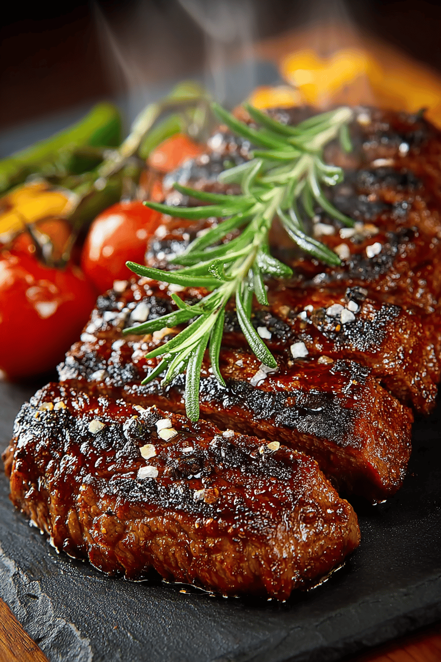 Bavette Steak Recipe | Delicious and Juicy Grilling Instructions final dish beautifully presented and ready to serve