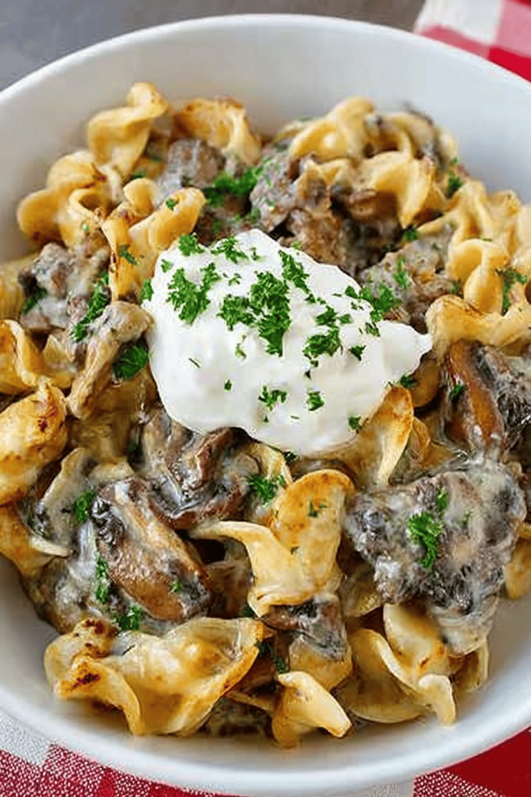 Beef Stroganoff Casserole Recipe
