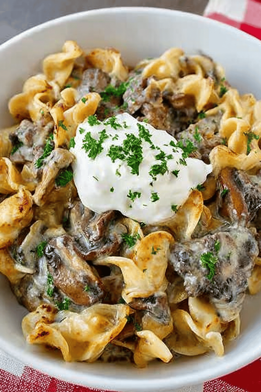 Beef Stroganoff Casserole Recipe