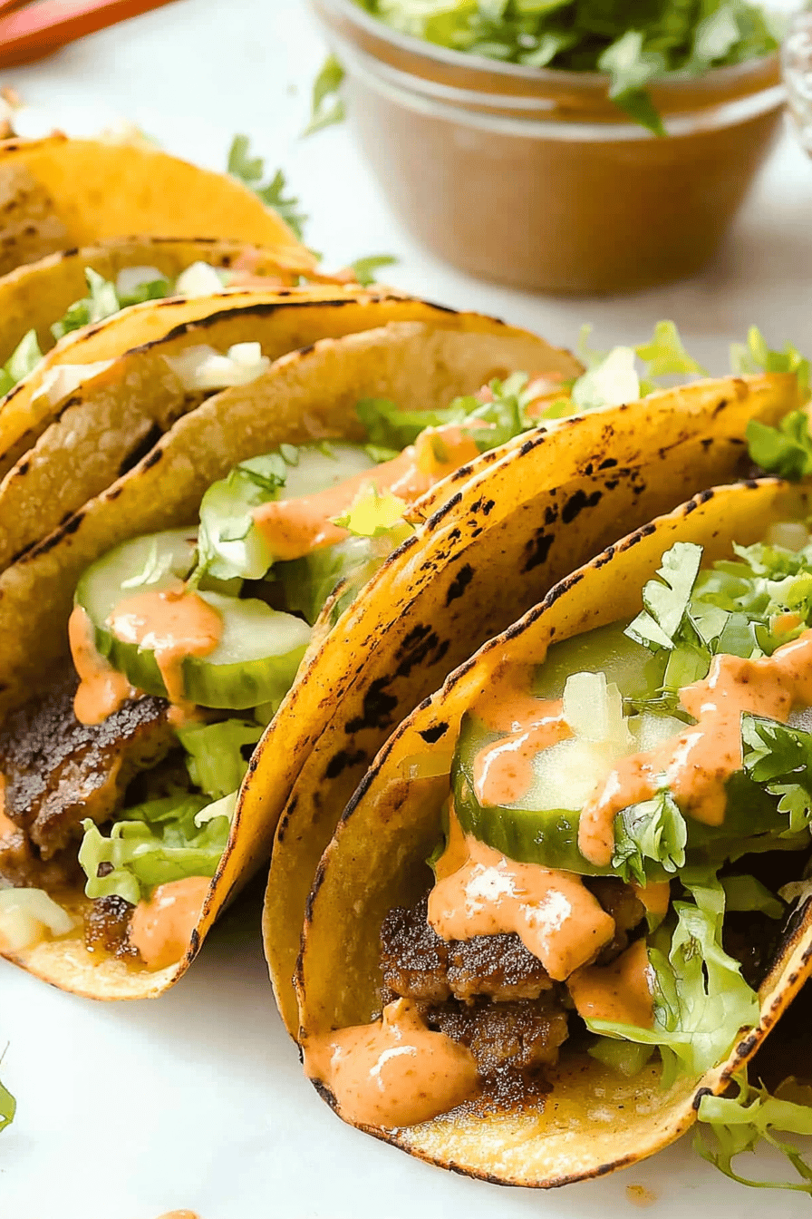 Big Mac Smash Burger Tacos: An Easy Recipe