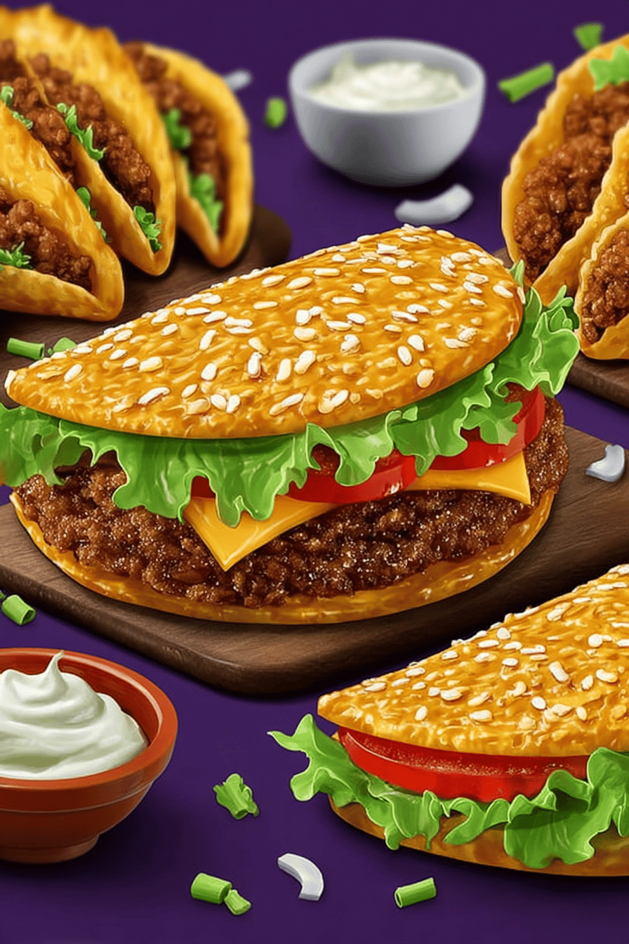 Big Mac Tacos Recipe: A Unique Twist on Classic Flavors ingredients organized and measured on kitchen counter