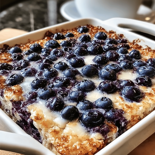 Blueberry Cottage Cheese Breakfast Bake Recipe