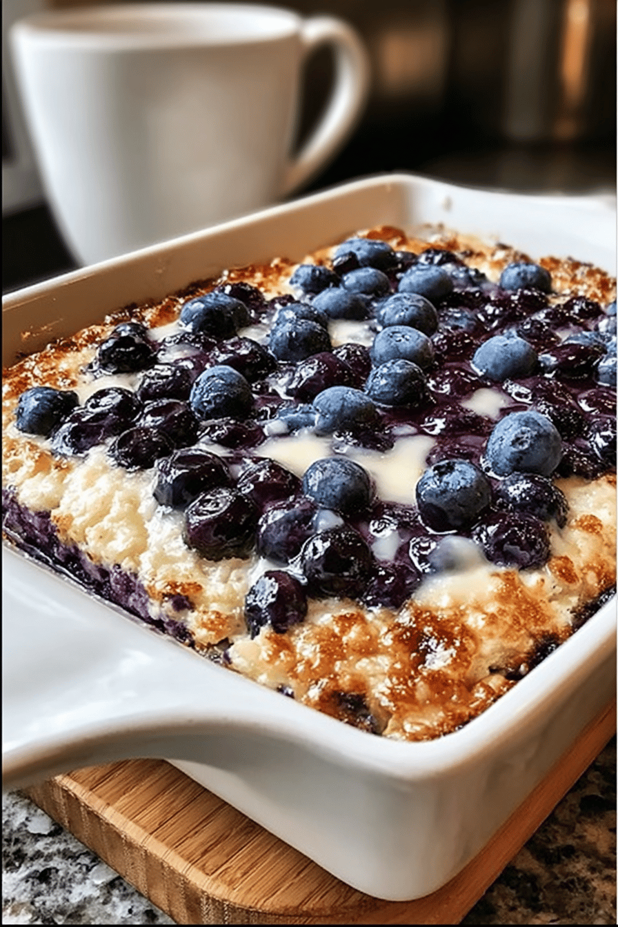 Blueberry Cottage Cheese Breakfast Bake Recipe