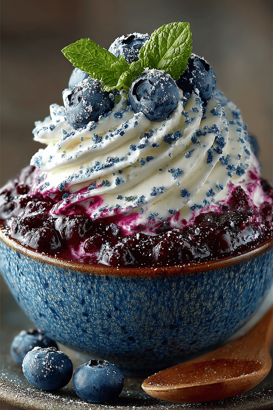 Blueberry Fluff Salad Recipe ingredients organized and measured on kitchen counter