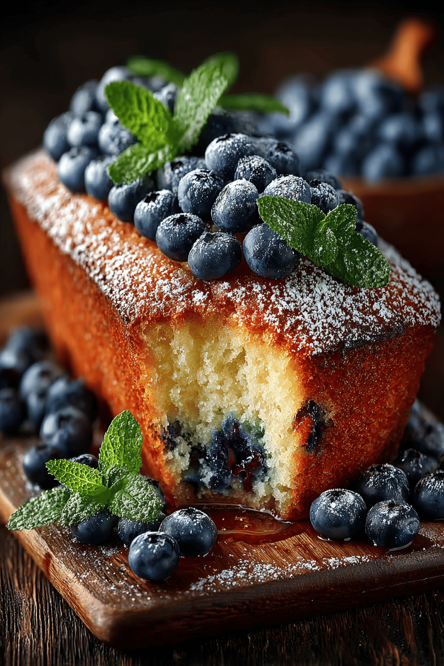 Blueberry Pound Cake Recipe How to Make a Deliciously Moist Dessert ingredients organized and measured on kitchen counter
