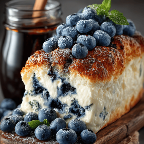 Blueberry and Cottage Cheese Fluffy Cloud Bread Recipe