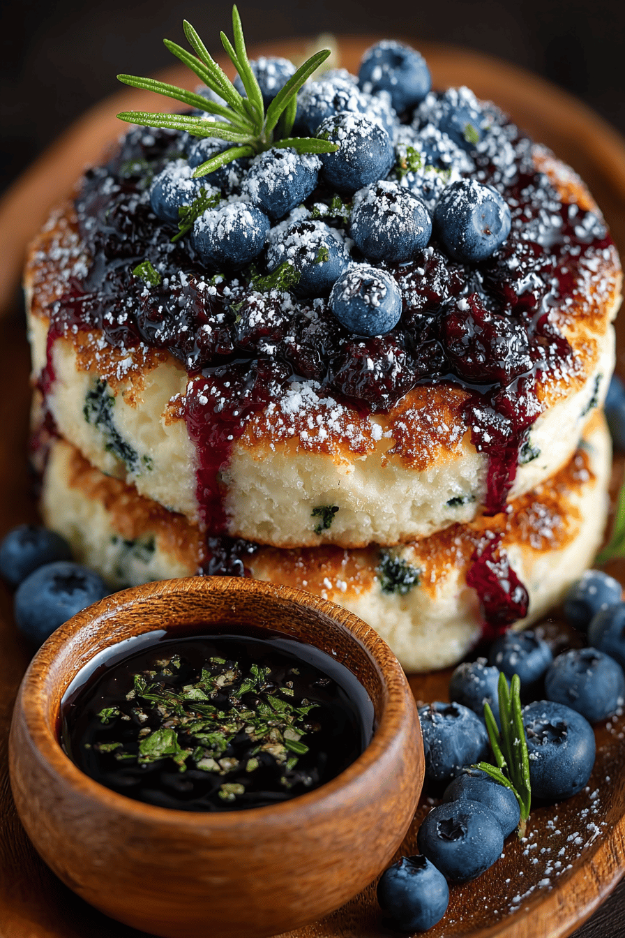 Blueberry and Cottage Cheese Fluffy Cloud Bread Recipe final dish beautifully presented and ready to serve