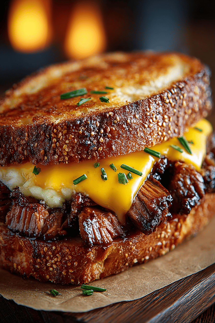 Brisket Sandwich Recipe A Guide to Crafting the Perfect Meaty Delight final dish beautifully presented and ready to serve