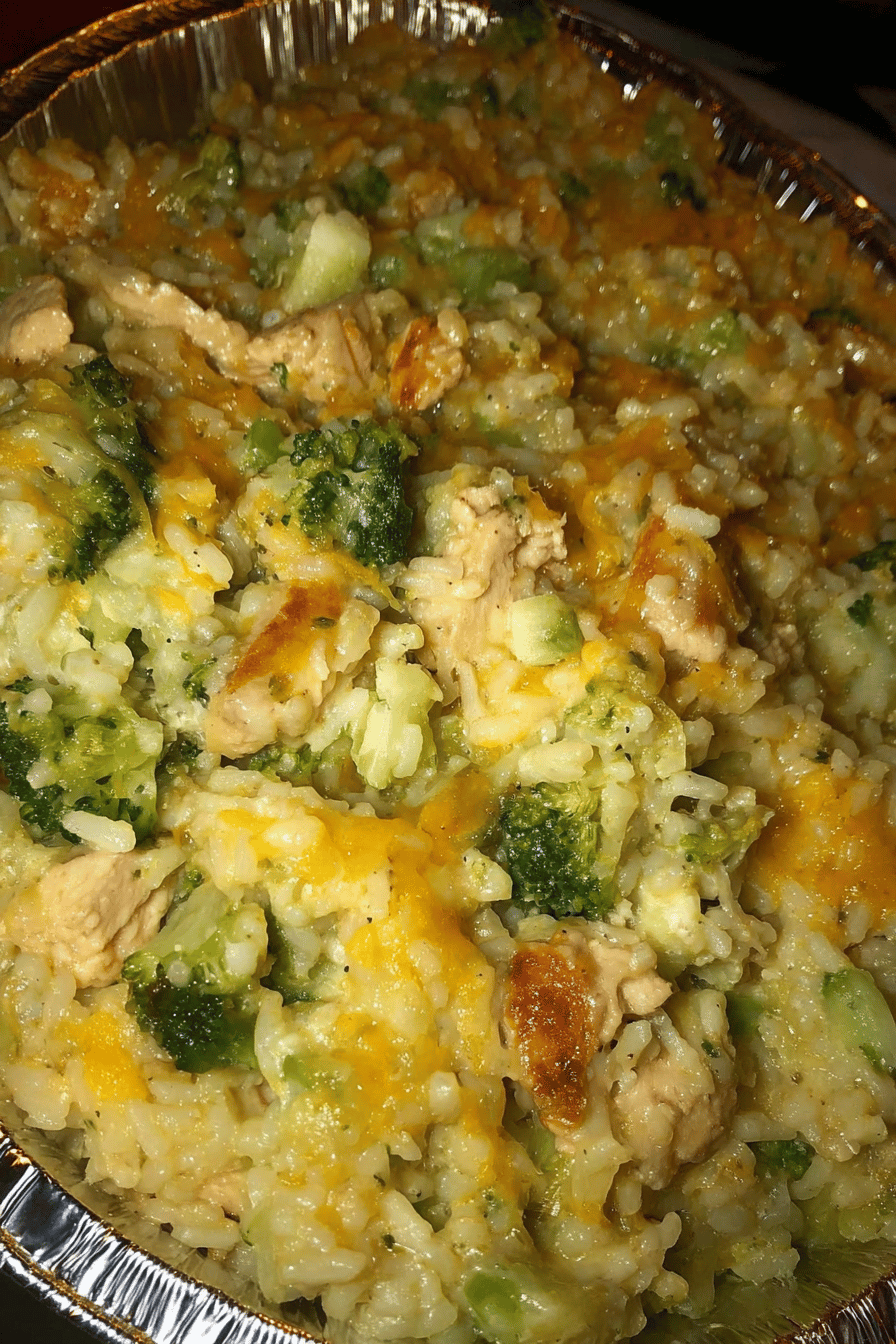 Broccoli, Rice, Cheese, and Chicken Casserole Recipe