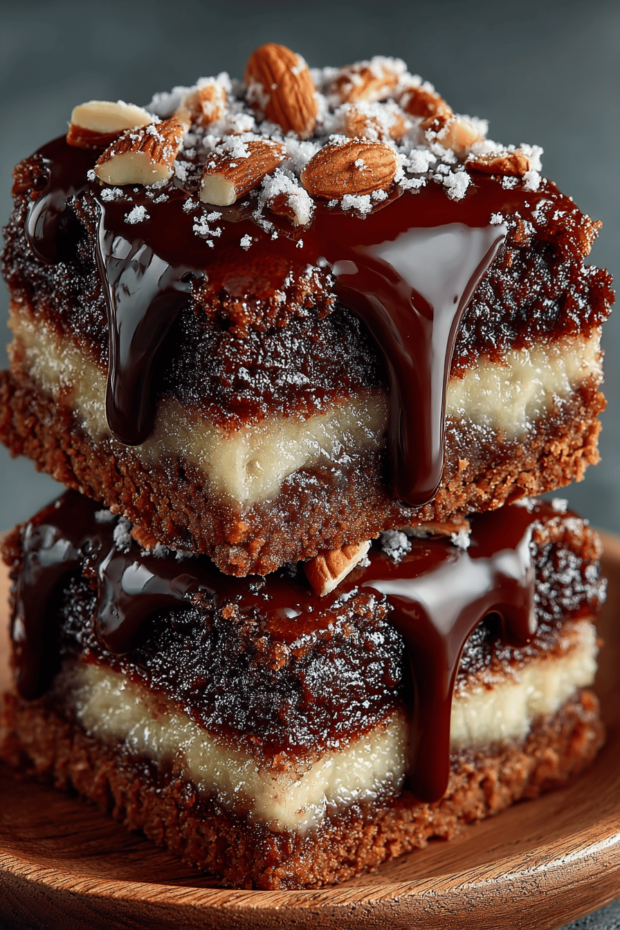 Brownie Bomb Bars Recipe slice on plate showing perfect texture and swirl pattern