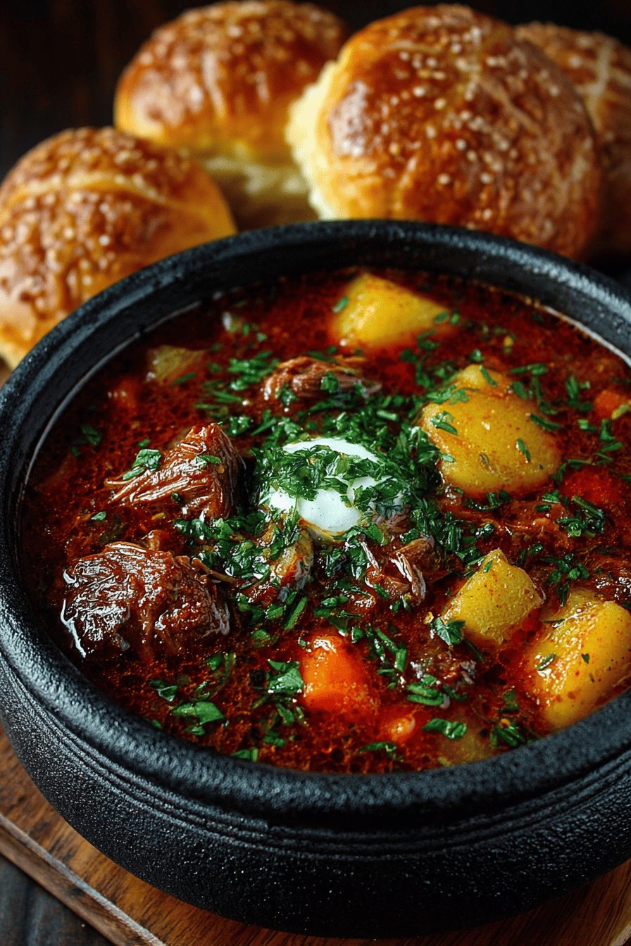 Budget-Friendly Hearty Poor Man's Stew Recipe slice on plate showing perfect texture and swirl pattern