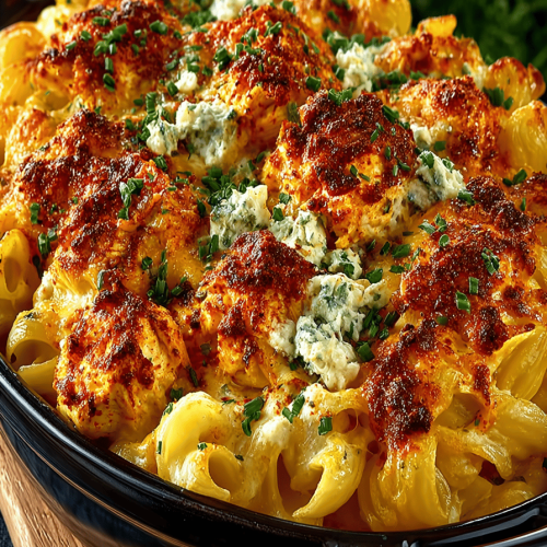 Buffalo Chicken Pasta Casserole Recipe