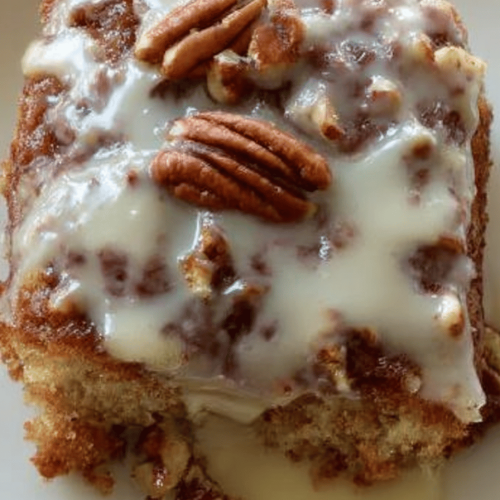 Butter Pecan Praline Poke Cake Recipe