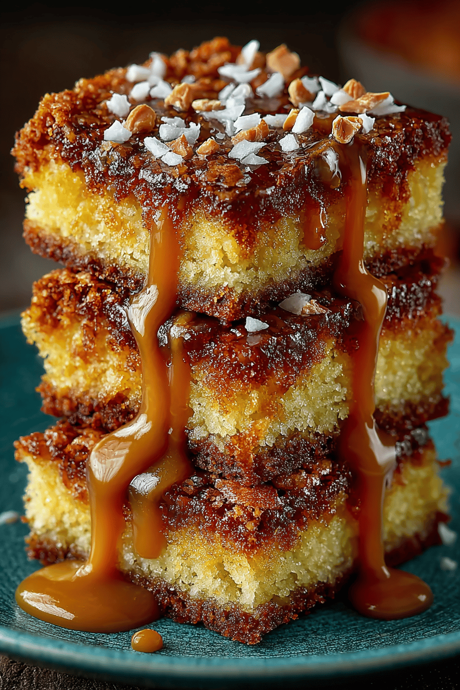 Butterscotch Brownies Recipe Instructions slice on plate showing perfect texture and swirl pattern