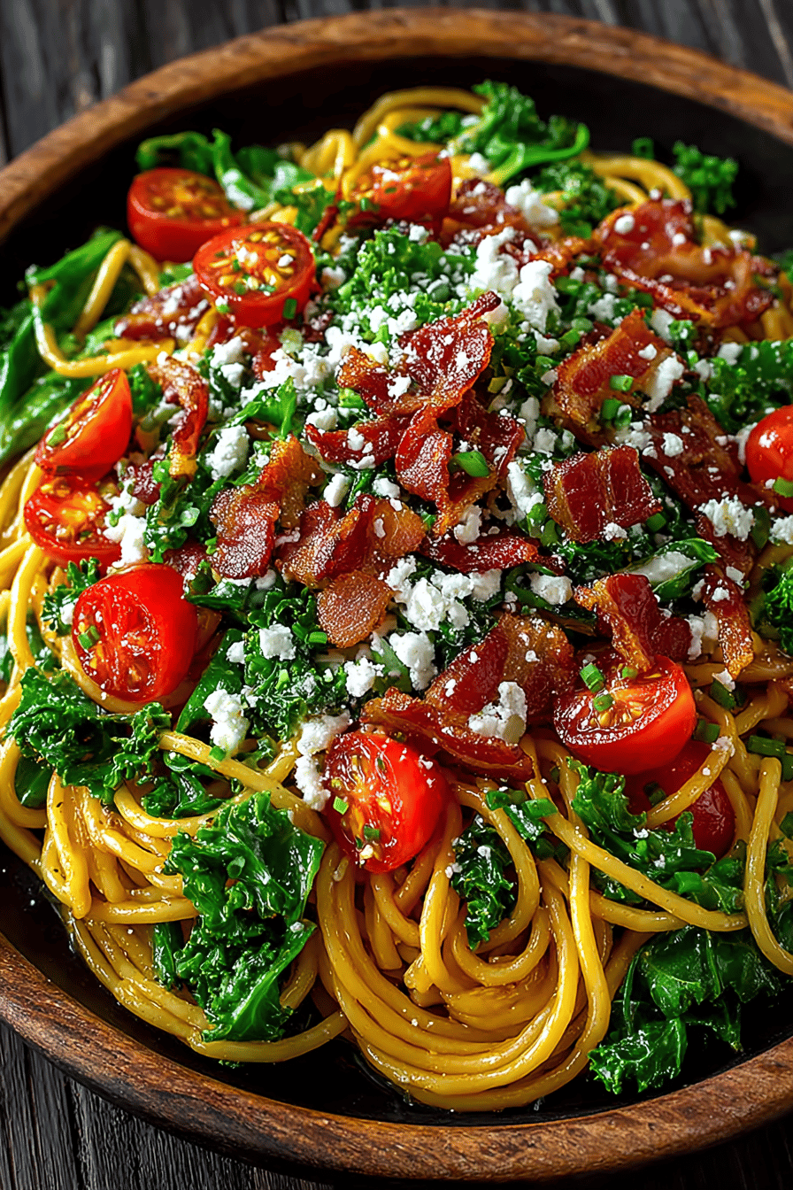 California Spaghetti Salad Recipe slice on plate showing perfect texture and swirl pattern