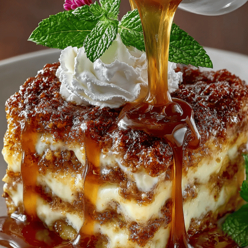 Caramel Apple Cinnamon Roll Lasagna Recipe