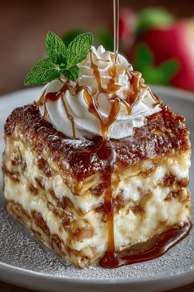 Caramel Apple Cinnamon Roll Lasagna Recipe