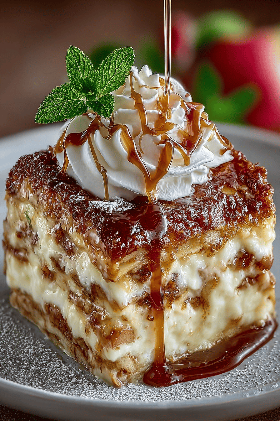 Caramel Apple Cinnamon Roll Lasagna Recipe