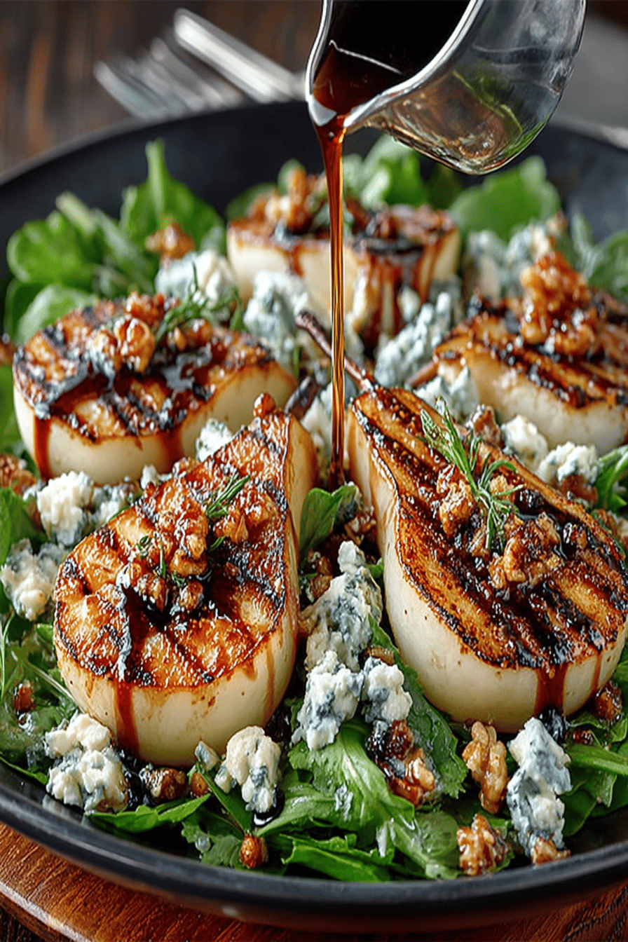 Caramelized Pear and Blue Cheese Salad Recipe