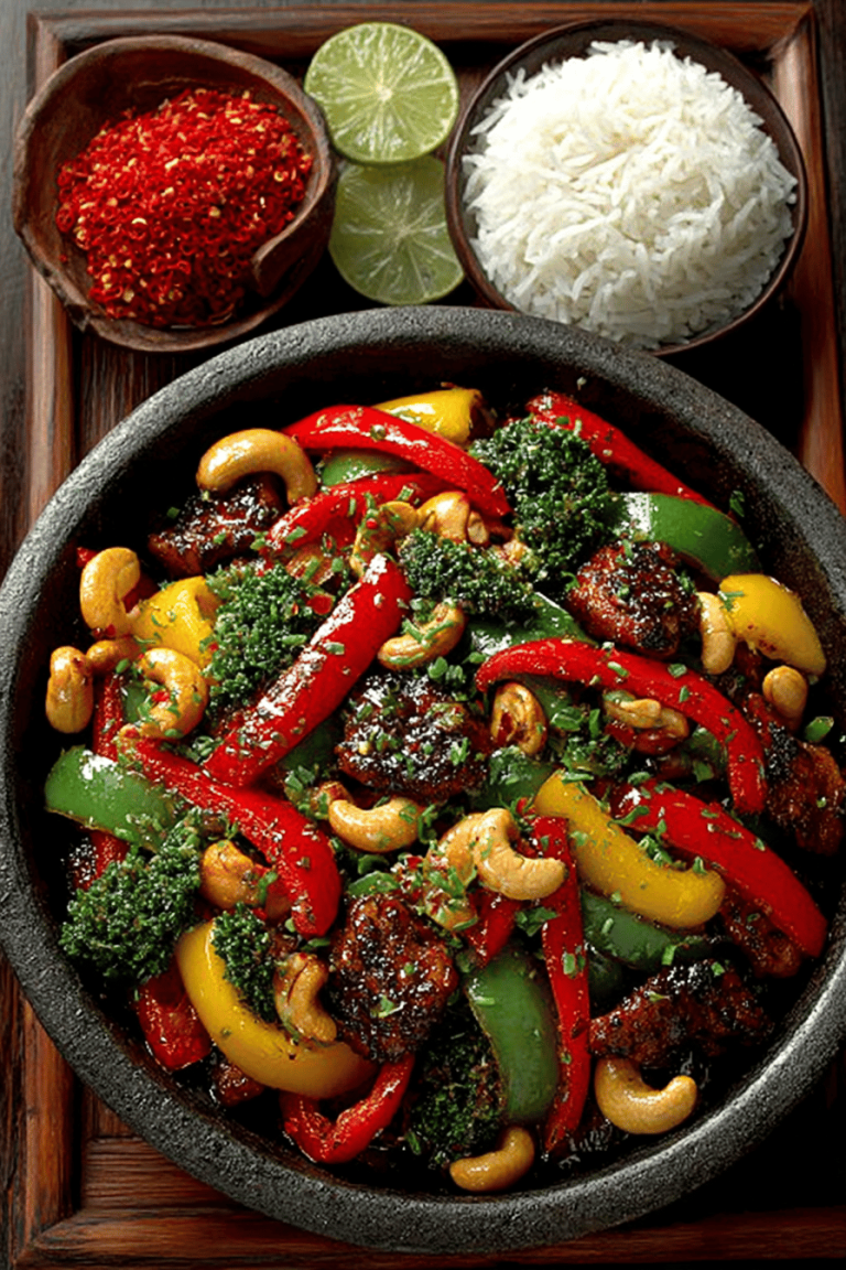 Cashew Chicken Stir Fry Recipe Instructions