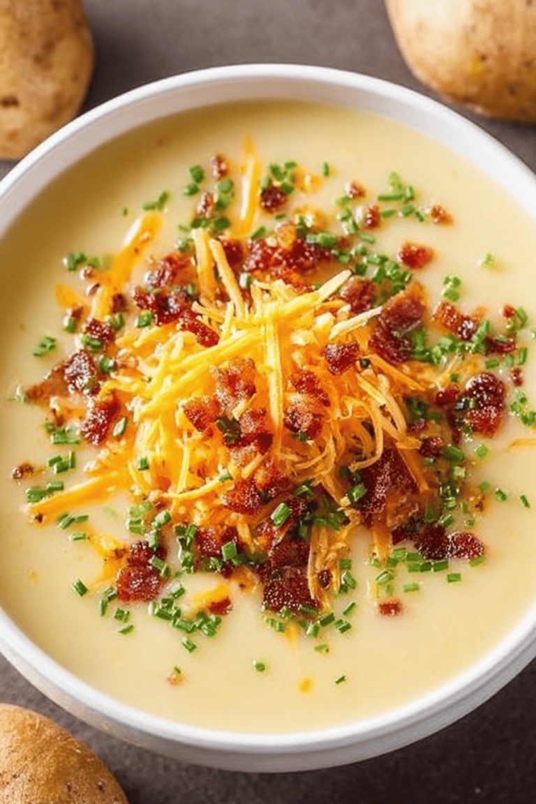 Cheddar Cheese Potato Soup Recipe