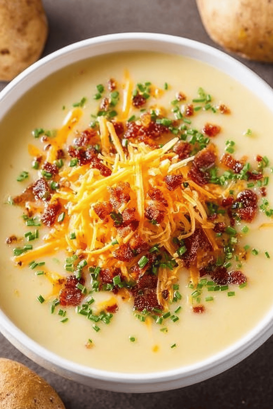 Cheddar Cheese Potato Soup Recipe