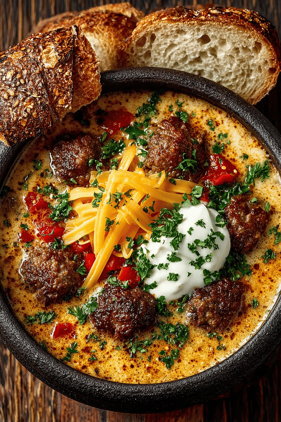 Cheeseburger Soup Recipe How to Make a Cozy Comfort Dish ingredients organized and measured on kitchen counter